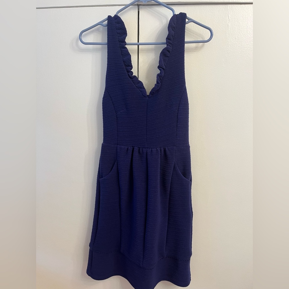 Anthropologie MAEVE Navy dress XS